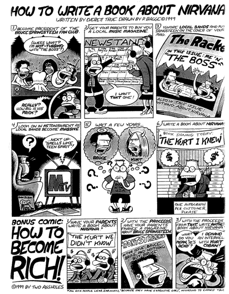How to Write a Book About Nirvana comic by Everett True and Peter Bagge 