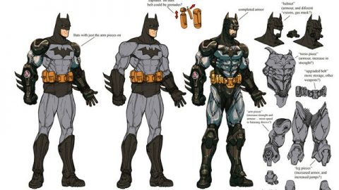 Cosplayer Concept Art for Batman: Arkham Asylum by Carlos D'Anda