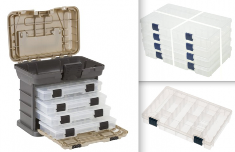Multi-purpose tackle boxes.