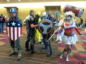 GenCon, Captain America, Harley Quinn, Cosplay, comics, gaming, cosplay, 1