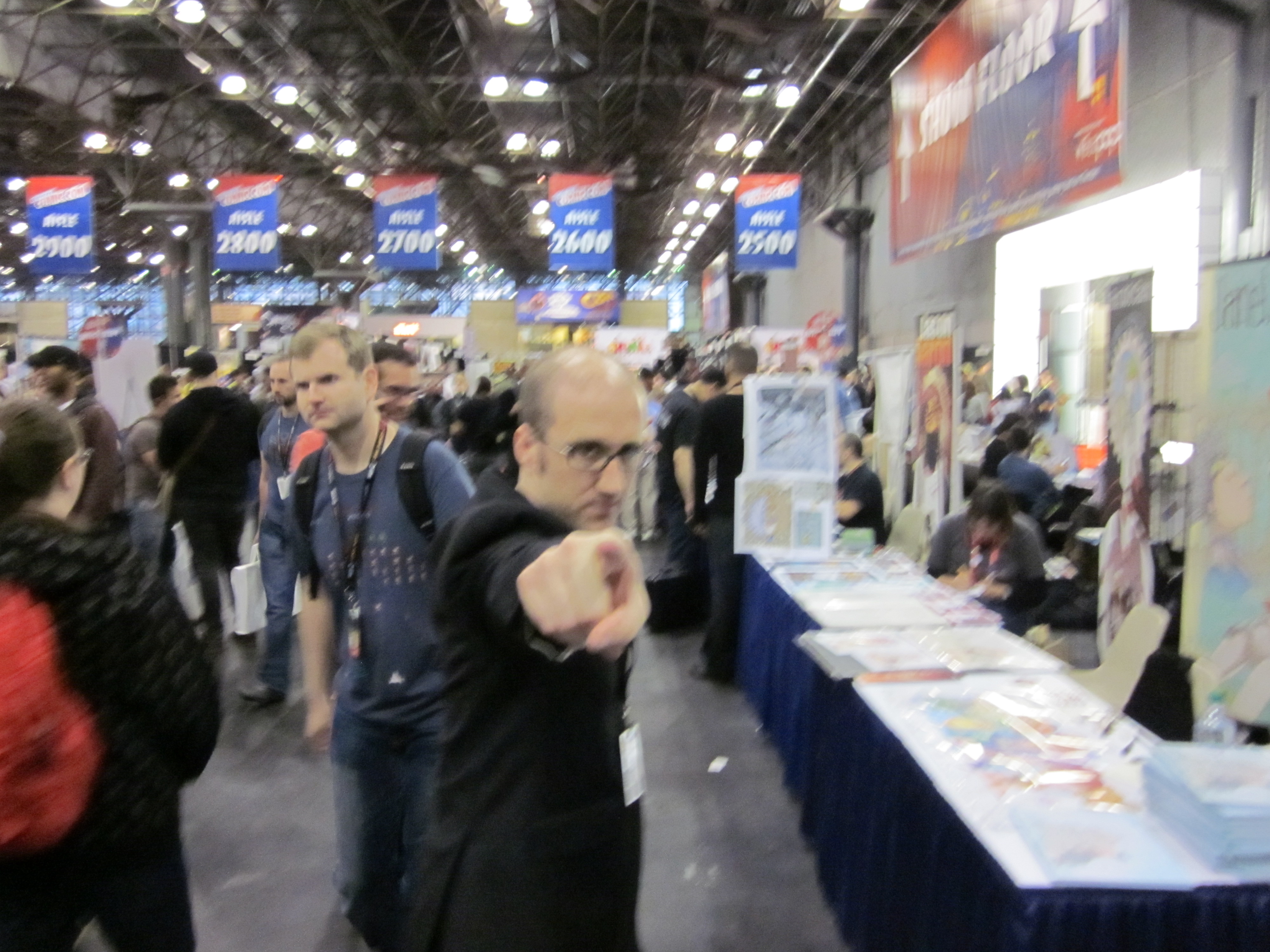Kieron's "Serious Creator Pose"