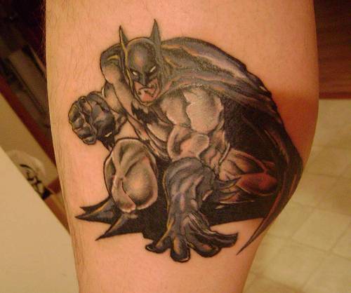 Batman fan tattoo