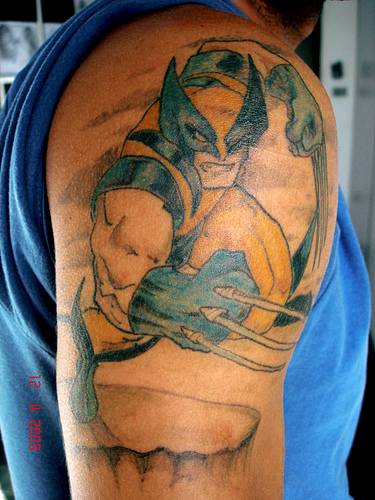 Wolverine Tarzia Arm Tattoo