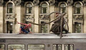 Spider-Man 2, Subway train fight