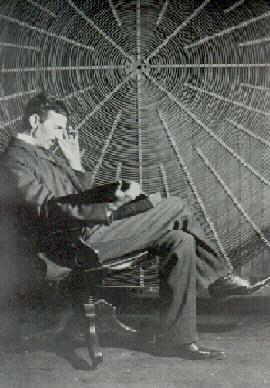 Nikola Tesla in deep thought