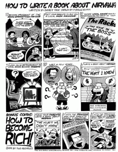 How to Write a Book About Kurt Cobain's Death comic by Everett True and Peter Bagge