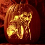 Halloween pumpkin carving Doctor Who