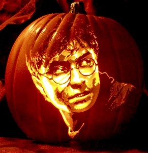 Halloween pumpkin carving Harry Potter