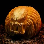 Halloween pumpkin carving Predator