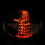 Halloween pumpkin carving Dalek