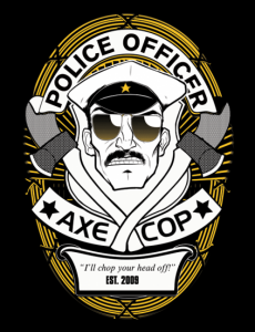 Axe Cop Badge