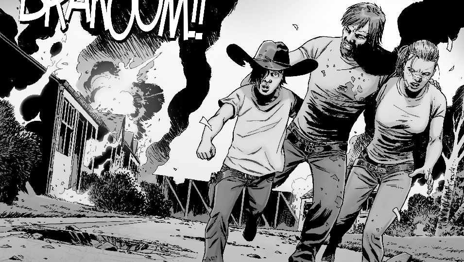 The new first family of The Walking Dead - Carl, Rick and Andrea