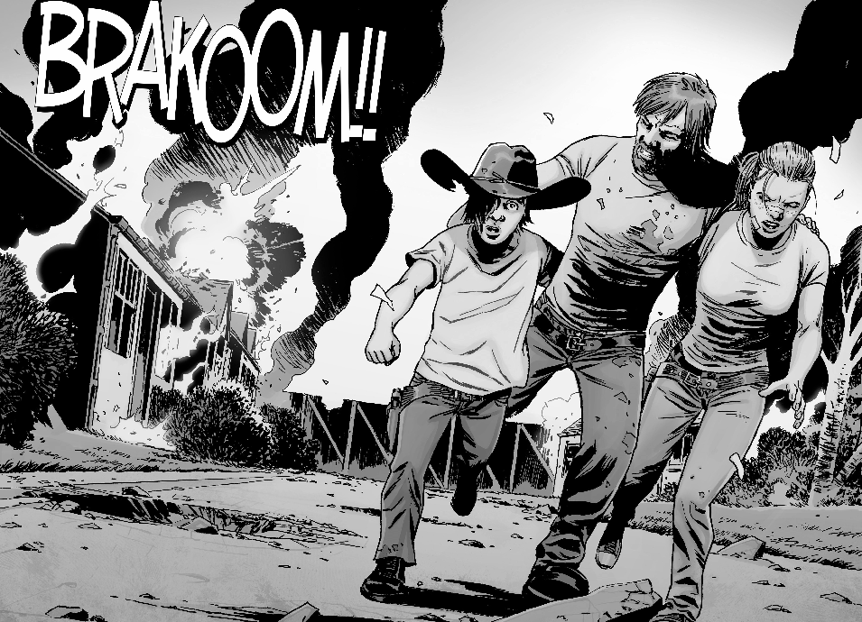 The new first family of The Walking Dead - Carl, Rick and Andrea