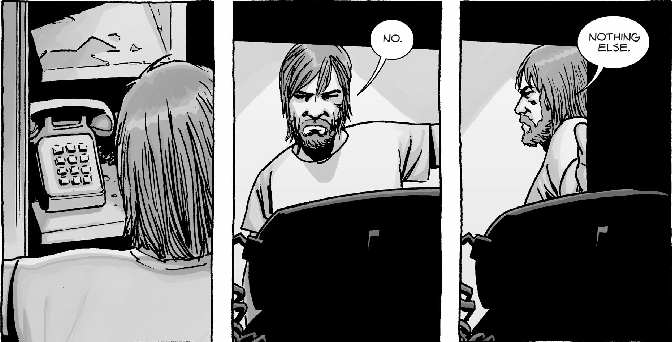 The Walking Dead #121 - no more telephone