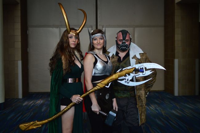 Wizard World, New Orleans, Comics, conventions, Marvel, disabled cosplayers, DC Comics, movies, TV, cosplay, cosplayers, comicon, Avengers, Loki, Thor, Lady Sith, Bane, Superman